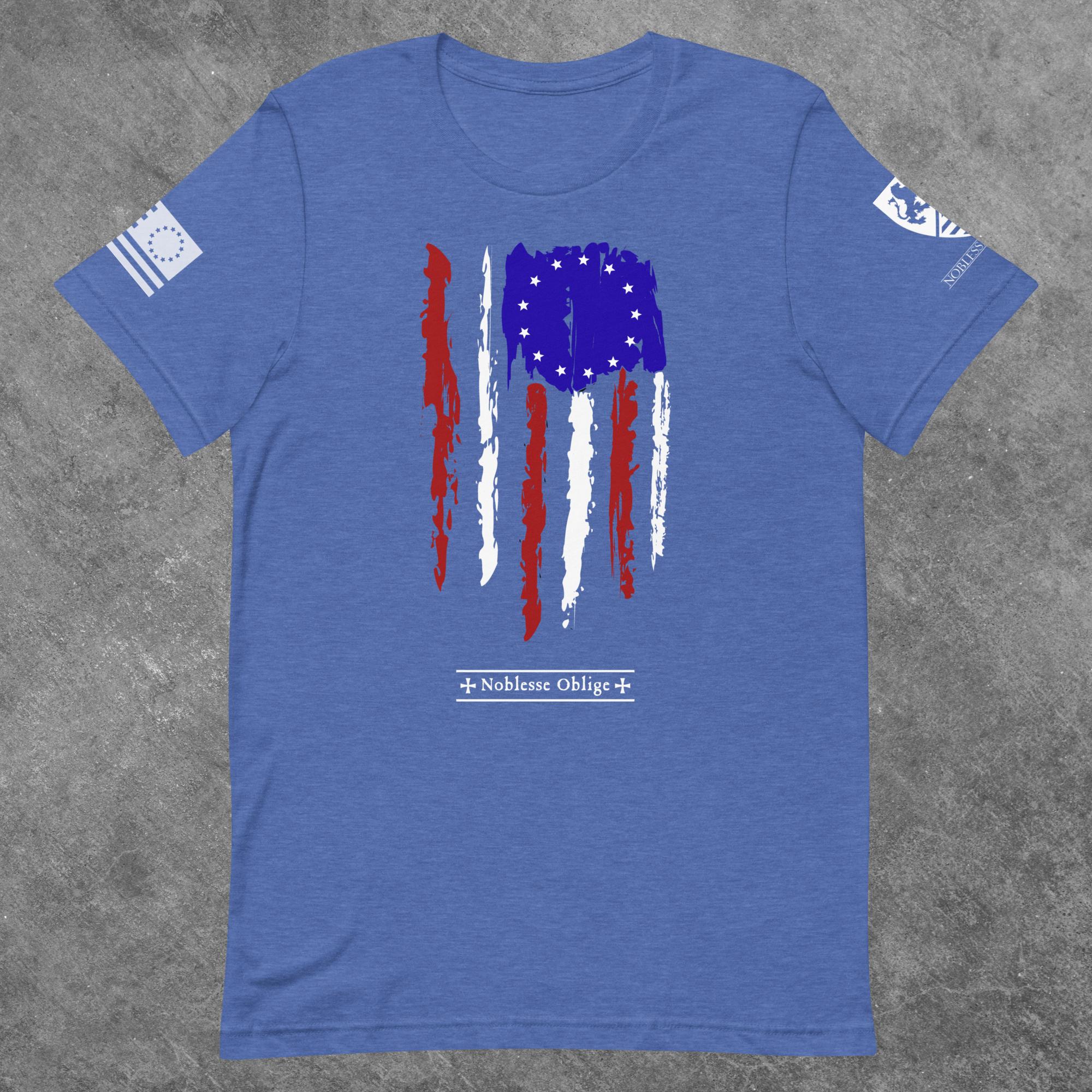 Distressed Colonial Flag T-Shirt - Noblesse Oblige Apparel