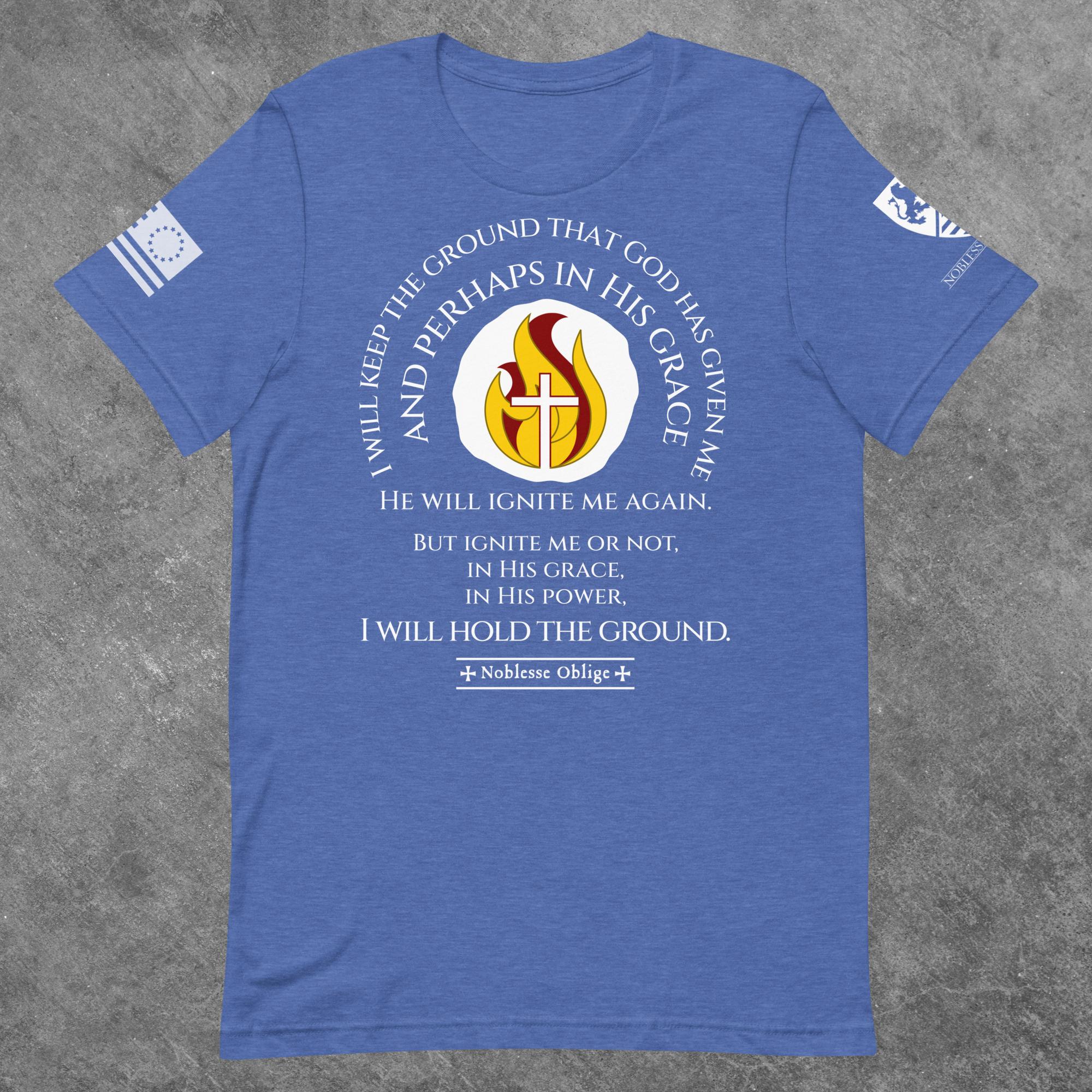 John Knox "I Will Hold the Line" - Heather T-Shirt - Noblesse Oblige Apparel