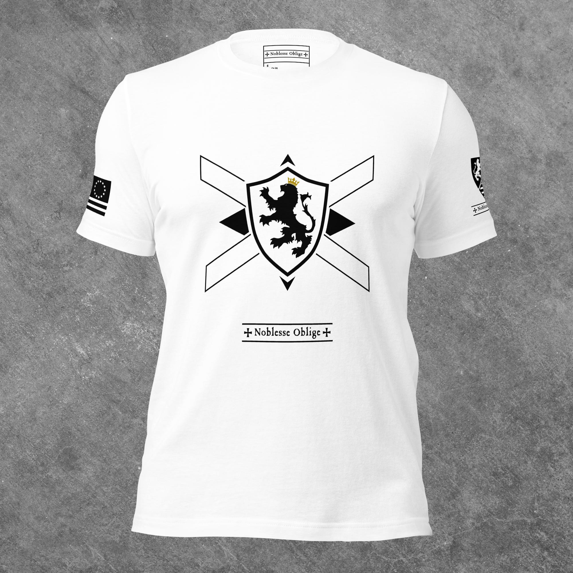 Royal Lion Crest - Men's T-Shirt - Noblesse Oblige Apparel